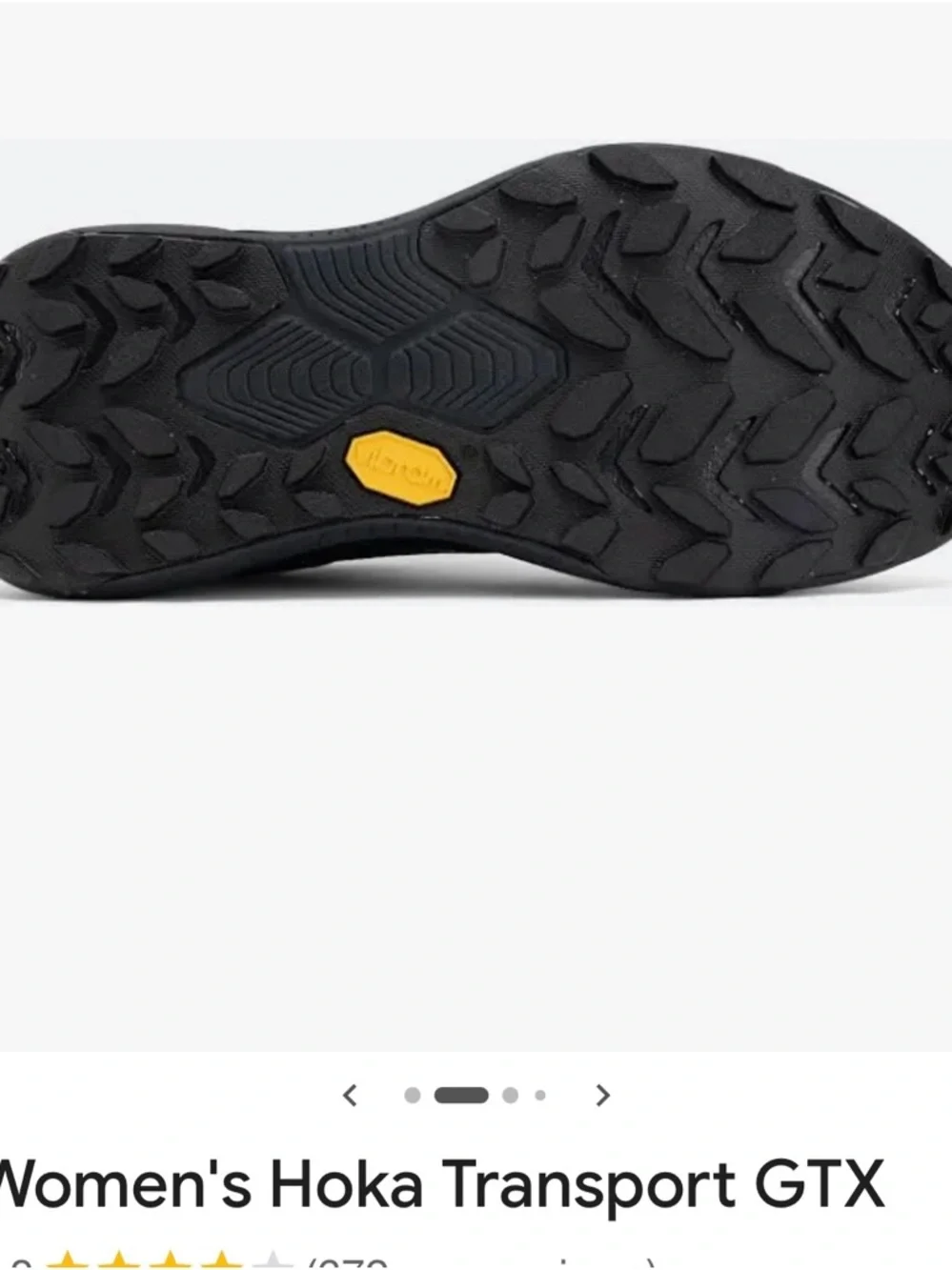 Hoka Women's Transport GTX Trail Shoe - Black - Picture 3 of 7